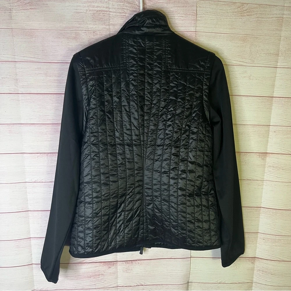 Michael Kors Black Convertible‎ Removable Sleeves Full Zipper Jacket Size Small